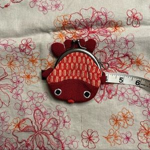 Like New - Adorable Silk Fish Shaped Coin Purse